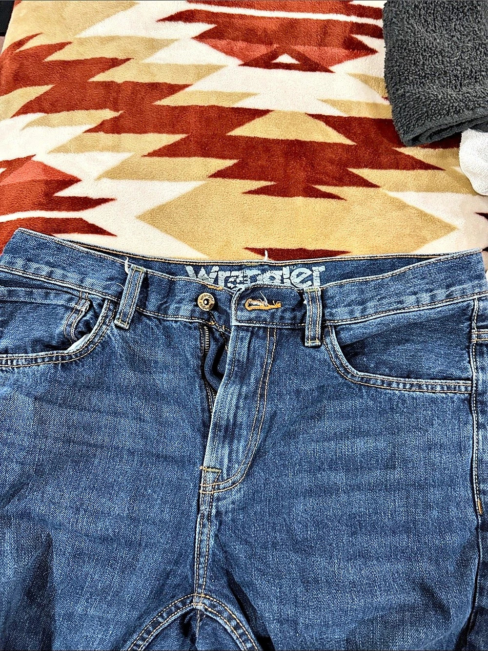 Wrangler Relaxed Fit Men's Jeans Waist 32 x 34 Blue